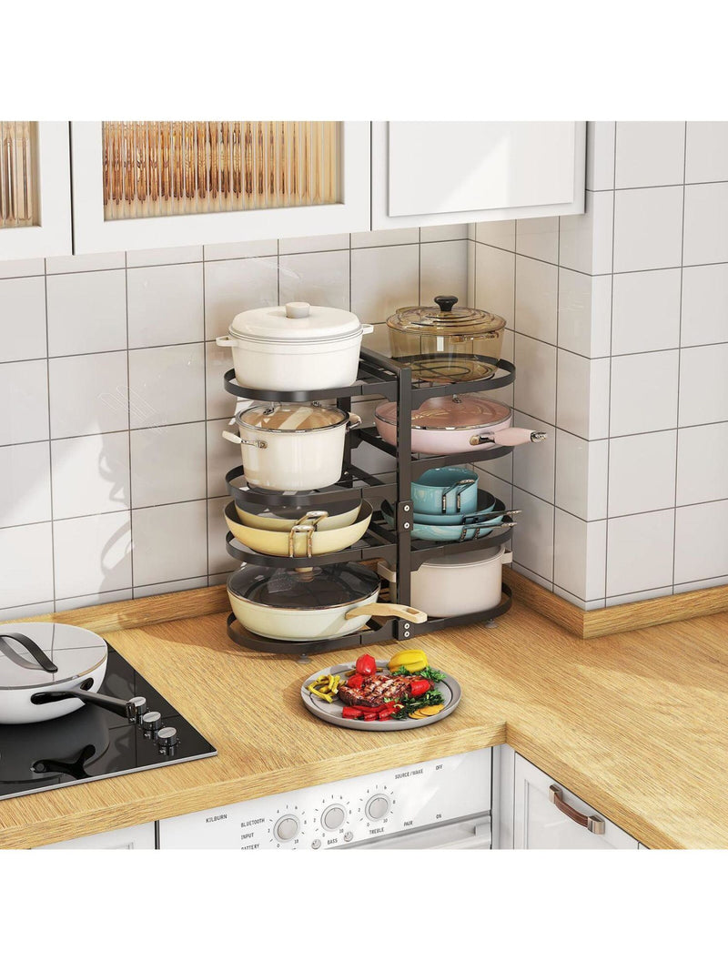 8 Tier Pots and Pans Lid Organizer Rack Holder